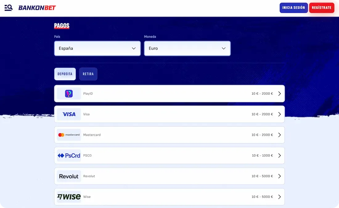 pagos del casino bankonbet