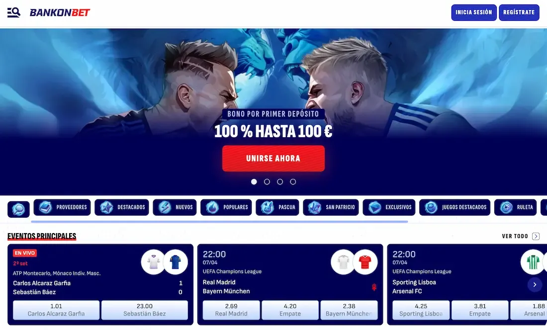sitio web del casino bankonbet